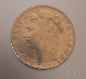 Rara Moneta 100 Lire 1956 - Repubblica Italiana - 