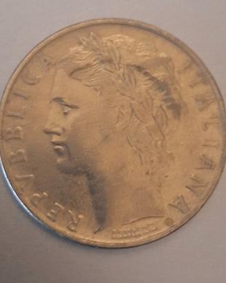 Rara Moneta 100 Lire 1956 - Repubblica Italiana - 