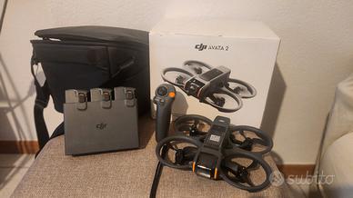 drone dji avata 2 + 3 batterie + remote controller