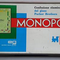 monopoli scatola rettangolare in lire anni 80