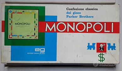 monopoli scatola rettangolare in lire anni 80