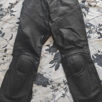 Pantaloni donna pelle moto con protezioni