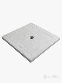 Piatto Doccia in Marmo Bianco Carrara 86x86