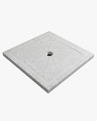Piatto Doccia in Marmo Bianco Carrara 86x86
