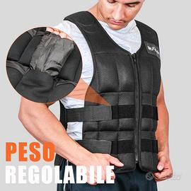 gilet zavorrato regolabile 10 30 kg fitness