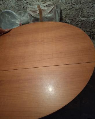 Tavolo ciliegio pieghevole + 6 sedie