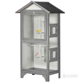 Voliera nuova in legno