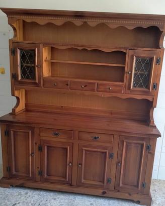 credenza/cucina in legno massello stile rustico