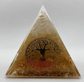 Piramide Orgonite Labradorite Albero Vita