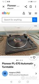 piatto pioneer pl-570