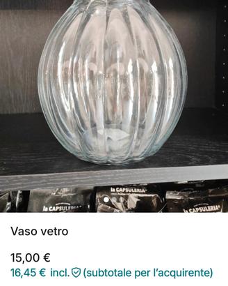 vaso in vetro