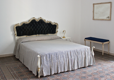 LETTO STILE BAROCCO/SHABBY CON TESTIERA CAPITONNE'