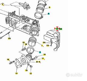 Coperchio corpo farfallato Moto Guzzi California 1