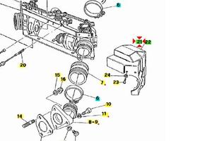 Coperchio corpo farfallato Moto Guzzi California 1
