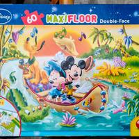 Puzzle 60 pezzi Disney 2 in 1 