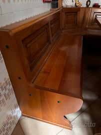 Panca in legno massello con angolo (2mx140)