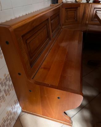 Panca in legno massello con angolo (2mx140)