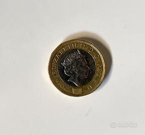 Moneta Regina Elisabetta one pound