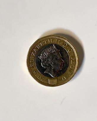 Moneta Regina Elisabetta one pound