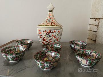 Potiche coppe vintage porcellana cinese d .mano