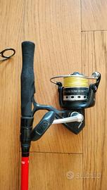 Canna da pesca con mulinello 