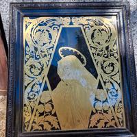 quadro Madonna ottone traforato anni 40