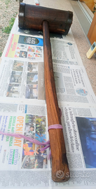 Mazza - maglio in legno primi 900 h. Cm 107