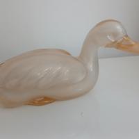 Anatra vetro Murano con oro 