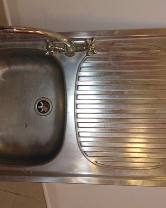 Lavello in acciaio da incasso 79 x 50 vasca SX