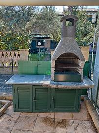 Barbecue in muratura