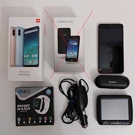 Lotto telefonia, navigatore e smart watch