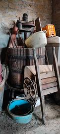 torchio uva in legno 