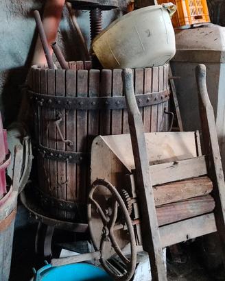 torchio uva in legno 