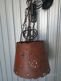 Lampadario in rame