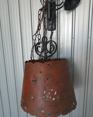Lampadario in rame