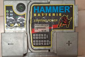 Batteria auto 55Ah 480A + Caricabatterie Starter