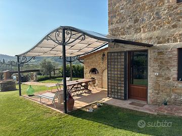 Pergola stile toscano da giardino