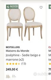Sedie mod Josephine di Maisons du Monde