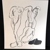 Pietro Lista Salerno Disegno cartoncino 3 figure