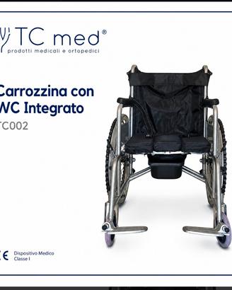 sedia a rotelle con wc