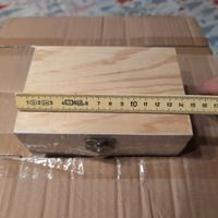 12 scatole legno con coperchio 