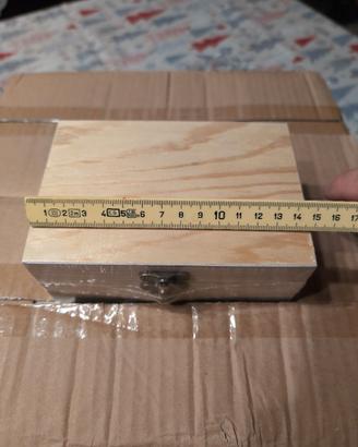 12 scatole legno con coperchio 