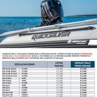 Battelli Tender Gommoni Quicksilver e Mercury