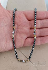 Collana Uomo ematite