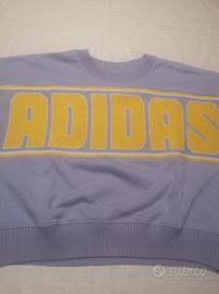 Felpa Adidas corta in cotone