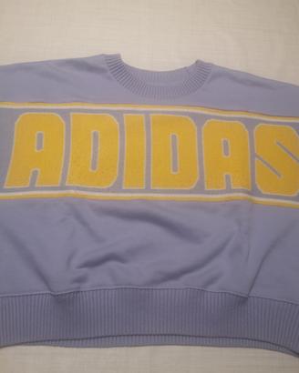 Felpa Adidas corta in cotone