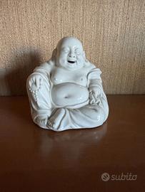 Budai (Buddha della Felicità) in porcellana bianca