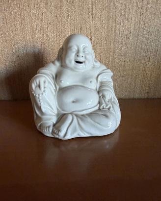 Budai (Buddha della Felicità) in porcellana bianca