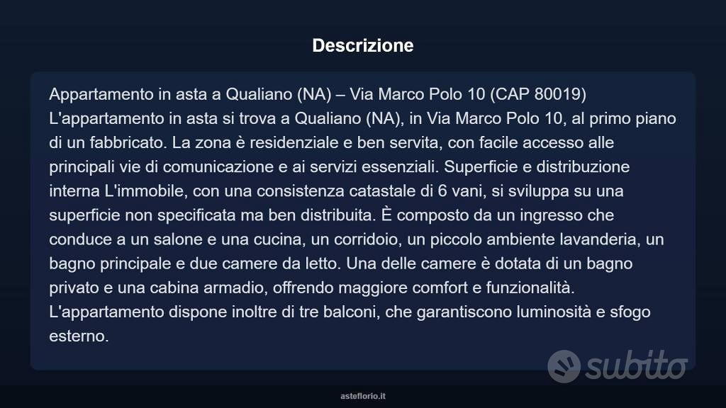 Appartamento – Qualiano, Glicine-Teorema - Altro