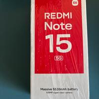 Xiaomi Redmi note 15 5G 256 GB Black